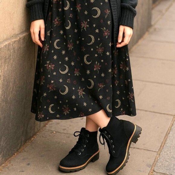 Kensie 9 Boots Kasha Combat Lace Up Zip Vegan Suede Chunky Lug Platform Shoes - Picture 1 of 16